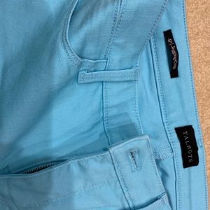 Talbots 4 petite jegging crop aqua blue